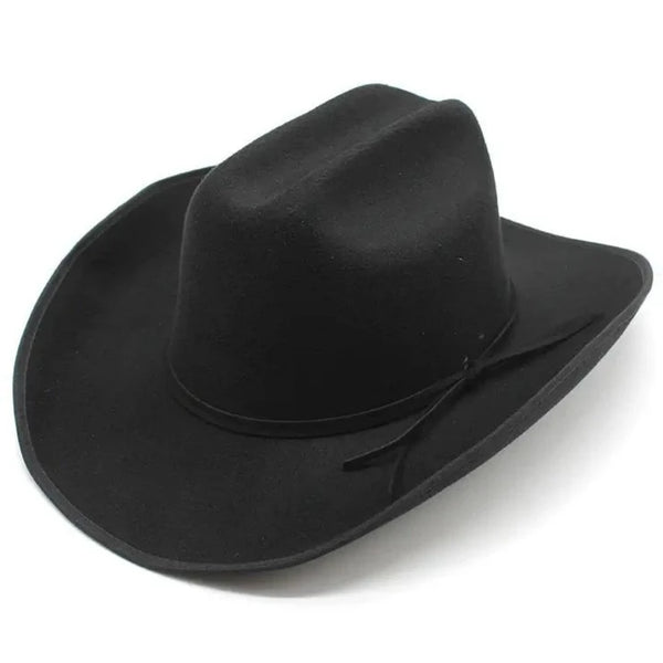 Sombrero de vaquero ranchero negro