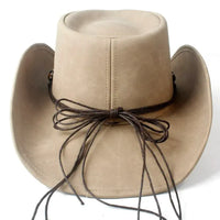 Sombrero Vaquero de Cuero del Oeste