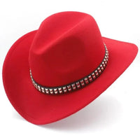 Sombrero Vaquero de Moda Rojo