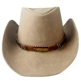 Sombrero Cowboy de Cuero Beige