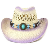 Sombrero Morado de Playa Cowboy para Mujer