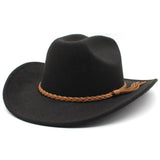 Sombrero Vaquero Negro de Lana