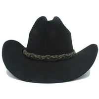 Sombrero Tipo Texano Negro de Vaquero