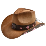Sombrero Vaquero con Flores para Mujer